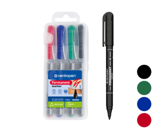 POPISOVAČ CENTROPEN 4611 (2611) SADA 4 ks 0,3MM