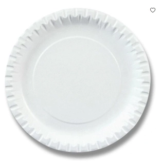 PAPÍROVÝ TALÍŘ MĚLKÝ 23 cm 15 ks