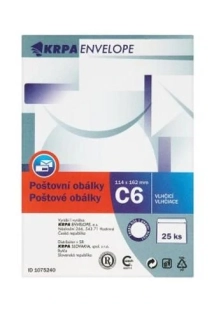 OBÁLKA POŠTOVNÍ C6/25 SAMOLEPÍCÍ