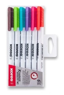 POPISOVAČ NA BÍLÉ TABULE KORES K-MARKER 6 ks