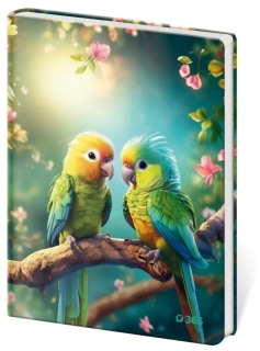 PAMÁTNÍK ČISTÝ 13 x 18 cm PARROTS