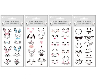 VODOVÉ VELIKONOČNÍ OBTISKY NA VAJÍČKA 9 x 19 cm EMOJI