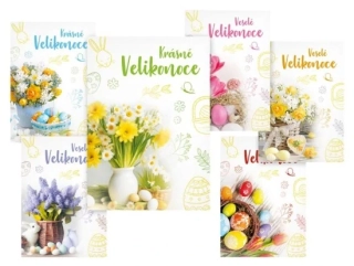 POHLEDNICE VELIKONOCE MIX