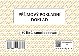 PŘÍJMOVÝ DOKLAD A6 JEDNODUCHÝ SAMOPROPIS 50 LISTŮ