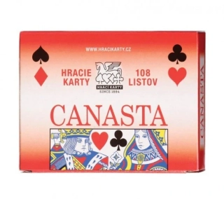 HRACÍ KARTY CANASTA V PAPÍROVÉ KRABIČCE