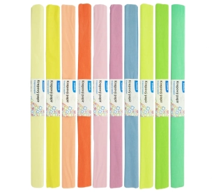 PAPÍR KREPOVÝ PASTEL MIX LUMA