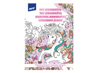 ANTISTRESOVÉ OMALOVÁNKY A4 SNY JEDNOROŽCE