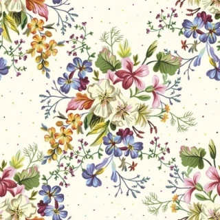 UBROUSKY 33X33 20 ks DELICATE FLOWERS