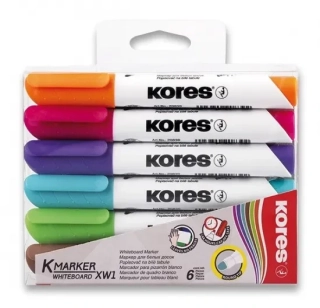 POPISOVAČ NA BÍLÉ TABULE KORES KORESK K-MARKER 6KS