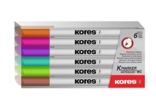 POPISOVAČ NA BÍLÉ TABULE KORES KORESK K-MARKER 6KS