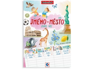 SEŠIT HER A5 JMÉNO-MĚSTO-ZVÍŘE-VĚC