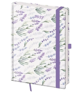 DENNÍ DIÁŘ A5 VARIO LAVENDER S GUMIČKOU