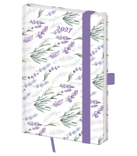 TÝDENNÍ DIÁŘ KAPESNÍ VARIO LAVENDER S GUMIČKOU