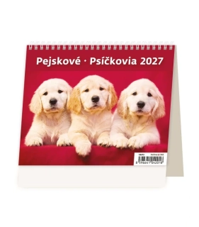 STOLNÍ KALENDÁŘ MINI PEJSKOVÉ 2027