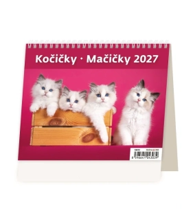 STOLNÍ KALENDÁŘ MINI KOČIČKY 2027