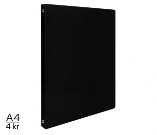 POŘADAČ LUMA A4 ELEGANT 4 KROUŽKOVÝ ČERNÝ