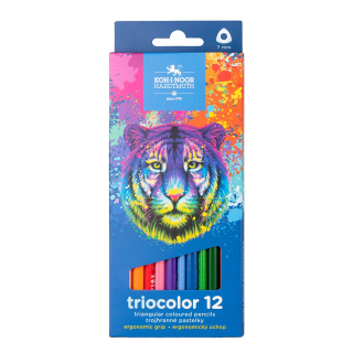 TRIOCOLOR PASTELKY TROJHRANNÉ 12 BAREV