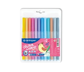 FIX CENTROPEN 7550/10 BAREV TROJHRANNÉ PASTEL