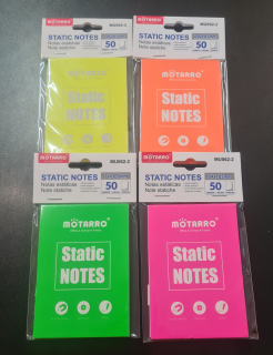 STATICKÝ NOTES 50 ks, 74x105 mm MIX BAREV