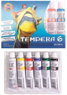 BARVY TEMPEROVÉ 6X16 ML, ŽIRAFA