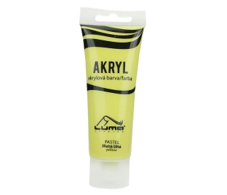 BARVY AKRYLOVÉ 75ML,  PASTEL ŽLUTÁ LUMA