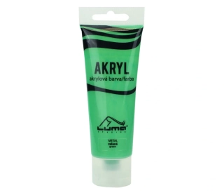 BARVY AKRYLOVÉ 75ML,  METAL ZELENÁ LUMA