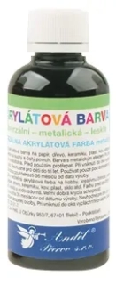 BARVA AKRYLÁTOVÁ 50 G, ČERNÁ LESKLÁ