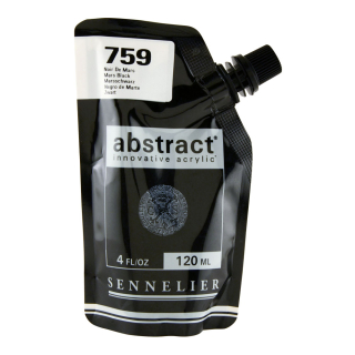 AKRYLOVÁ BARVA ABSTRACT 120 ML - MARS BLACK 759, ČERNÁ
