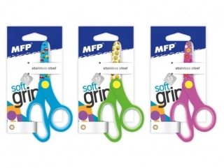MFP DĚTSKÉ NŮŽKY POTIŠTĚNÉ  NA BLISTRU 13,5 CM, MIX